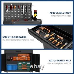 Tool Chest Cabinet Mobile Garage Workbench 35 High with 2 Drawers