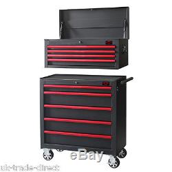 Tool Chest New 36 Inch Professional Roll Cabinet Tool Box Ball Bearing Drawers