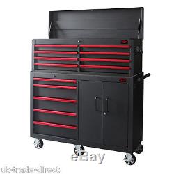 Tool Chest New 52 Inch Professional Roll Cabinet Tool Box Ball Bearing Drawers