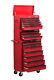 Tool Chest Trolley 19 Drawer Red Metal Storage Roller Roll Cabinet Box Hilka