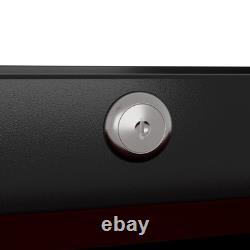 Tool Roll Cab 5-Drawer Tool Chest Steel Lockable Tool Storage Cabinet Wheels Red