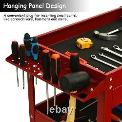 Tool Rolling Cart Mechanics Toolbox Tools Organizer With Wheels Drawer Shelves