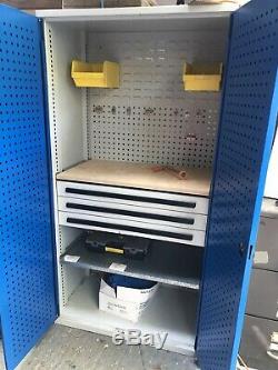 Tool Storage Cabinet Vgc Tall Garage Tools Cupboard Chest With Drawers