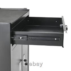 Tool Storage Garage Trolley Steel Drawers Cabinet Lockable Cupboard Toolbox Cart