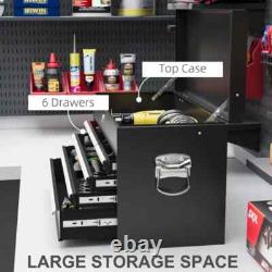 Tool Storage Organizer 6Drawers Chest Box Lockable Cabinet Ball Bearing Runners