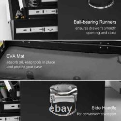 Tool Storage Organizer 6Drawers Chest Box Lockable Cabinet Ball Bearing Runners