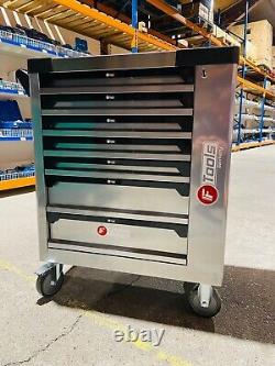 Tool Trolley Cabinet 7 Drawer with Tools Workshop Storage Chest Carrier ToolBox