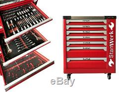 Tool Trolley Cabinet with 399 Tools Steel Workshop ToolBox Full Of Tools RRP1350