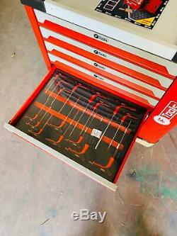 Tool Trolley Cabinet with 418 Tools Steel Workshop Storage Chest Carrier ToolBox