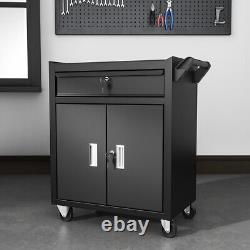 Tool Trolley Cabinet with Drawers Steel Workshop Storage Chest Carrier Tool Box