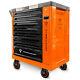 Tool Trolley Cabinet With Tools Steel Workshop Storage Chest Carrier Toolbox Blk