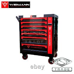 Tool Trolley Cabinet with Tools Steel Workshop Storage Chest Carrier ToolBox Red