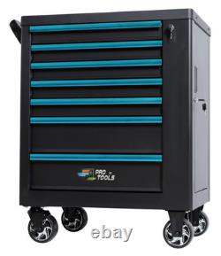 Tool Trolley With 7 Drawers On Wheels Cabinet Garage Storage Chest Toolbox