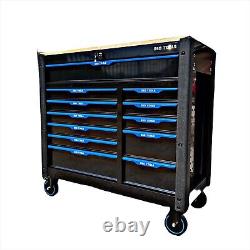 Toolbox Tool Chest Trolley Roller Cabinet With 10 Drawer Full Of Tools & Storage