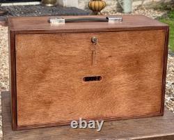 UNION 7 Drawer Engineers Cabinet Toolmakers Toolbox Tool Box 2 Keys Wood Vintage