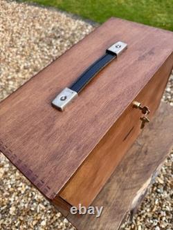 UNION 7 Drawer Engineers Cabinet Toolmakers Toolbox Tool Box 2 Keys Wood Vintage