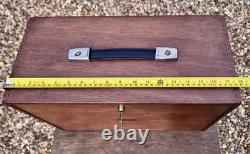 UNION 7 Drawer Engineers Cabinet Toolmakers Toolbox Tool Box 2 Keys Wood Vintage