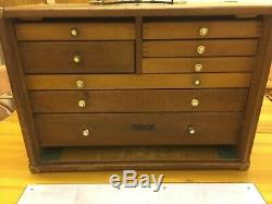 Union 8 Drawer Engineers Tool Chest/cabinet/ Box +key Re-enforced Metal Front