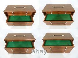 Union Engineers Toolmakers Wooden Cabinet Tool Chest 5 Drawers