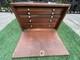 Union Wooden 5 Drawer Engineers Tool Makers Tool Box Cabinet Chest Vintage Store