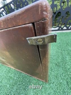 Union Wooden 5 Drawer Engineers Tool Makers Tool Box Cabinet Chest Vintage Store