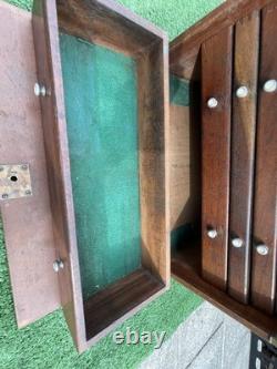 Union Wooden 5 Drawer Engineers Tool Makers Tool Box Cabinet Chest Vintage Store