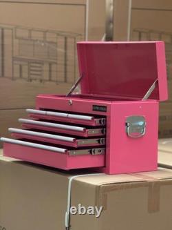 Us Pro Tools Pink Steel Mechanics 6 Drawers Tool Storage Chest Box Cabinet
