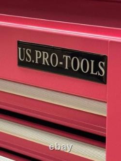 Us Pro Tools Pink Steel Mechanics 6 Drawers Tool Storage Chest Box Cabinet