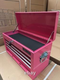 Us Pro Tools Pink Steel Mechanics 6 Drawers Tool Storage Chest Box Cabinet