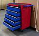 Us Pro Tools Red Blue Steel Chest Tool Box Roller Cabinet 5 Drawers