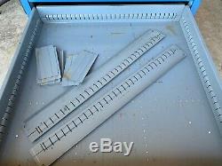 Used Stanley Vidmar style 10 Drawer cabinet tool parts storage 59 TALL