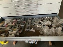 Used Stanley Vidmar style 12 Drawer cabinet tool parts storage 59 Tall 60 WIDE