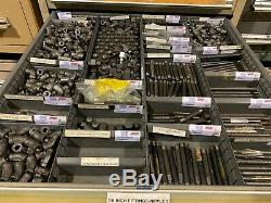 Used Stanley Vidmar style 12 Drawer cabinet tool parts storage CONTENTS FITTINGS