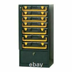 Van Racking Lockable Metal Cabinet Removable Tool Carry Case 7 Drawer Organiser