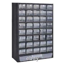 VidaXL 41-Drawer Storage Cabinet Tool Box 2 pcs Plasticbest