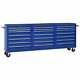Vidaxl Tool Trolley With 21 Drawers Steel Blue Tool Storage Drawer Cabinet