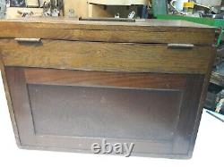 Vintage 1920s Enox 7 Drawer Engineers Wood Cabinet Toolmakers box Chest RARE EXC