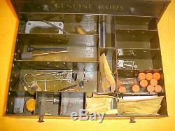 Vintage Collectible Genuine Parts Carburetor Service Tool Cabinet 2 Drawer Box
