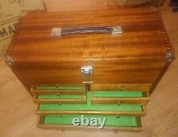 Vintage EMIR 7 Drawer Engineers Machinist Tool Chest Cabinet Restored