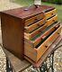 Vintage Emir 7 Drawer Toolmakers Cabinet Engineers Tool Craft Chest With Key