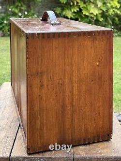 Vintage Emir 7 Drawer Toolmakers Cabinet Engineers Tool Craft Chest with Key