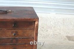 Vintage Emir Engineers 7 Drawers Toolmakers Chest Toolbox Cabinet Tool Box