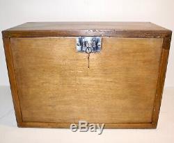 Vintage Engineer's Tool Chest / Collector's Cabinet 8 Drawers Clean 2 Keys