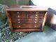 Vintage Engineers 8 Drawer Wooden Tool Chest Tool Box Cabinet