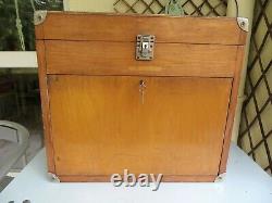 Vintage Engineers Tool Box / Chest, Collectors drawers, Watchmakers cabinet Case