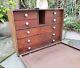 Vintage Engineers Tool Cabinet Chest Of Drawers Metal Cover Industrial 7 Drawers