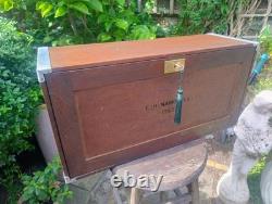 Vintage Engineers Tool Cabinet Hand Crafted By E. H With Drawers