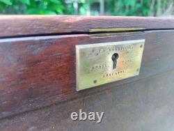 Vintage Engineers Tool Cabinet Hand Crafted By E. H With Drawers