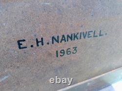 Vintage Engineers Tool Cabinet Hand Crafted By E. H With Drawers