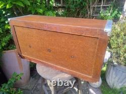 Vintage Engineers Tool Cabinet Hand Crafted By E. H With Drawers